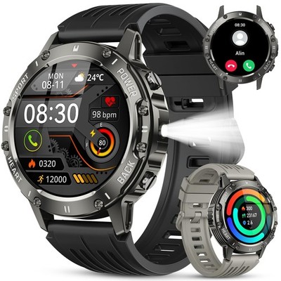 Smart Watch for Men Fitness Tracker: Bluetooth Waterproof Make Answer Call...