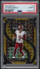2024 PANINI SELECT GOLD PRIZM #112 JAYDEN DANIELS ROOKIE RC 8/10 PSA 10