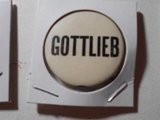 1-1/2" Gottlieb unknown office and location cello pinback button