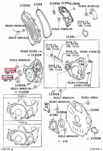 Genuine LandCruiser HDJ78 HDJ101 HDJ100 1HD Timing Cover Crankshaft Oil Seal - Picture 5 of 20