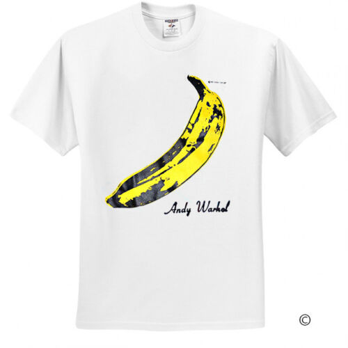 T-Shirt Andy Warhol Banane Samt Underground Rock weiß Gr. S M L XL 2XL 3XL - Bild 1 von 3