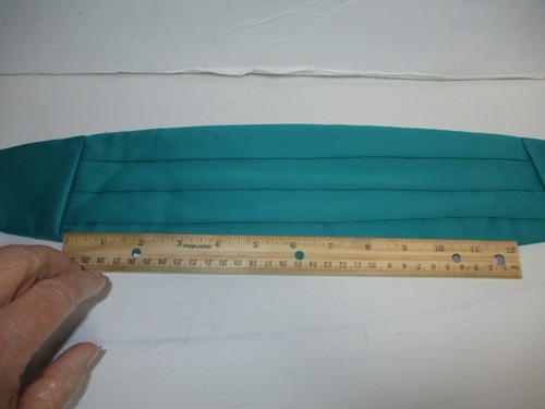 Vintage Turquoise/ Teal/ Aqua Cummerbund Belt Men & Women Multi Belt 36-40" - Picture 6 of 10