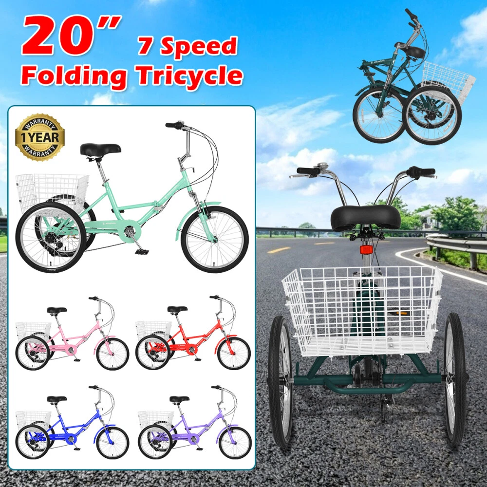 Adult Folding Trike Bike 20
