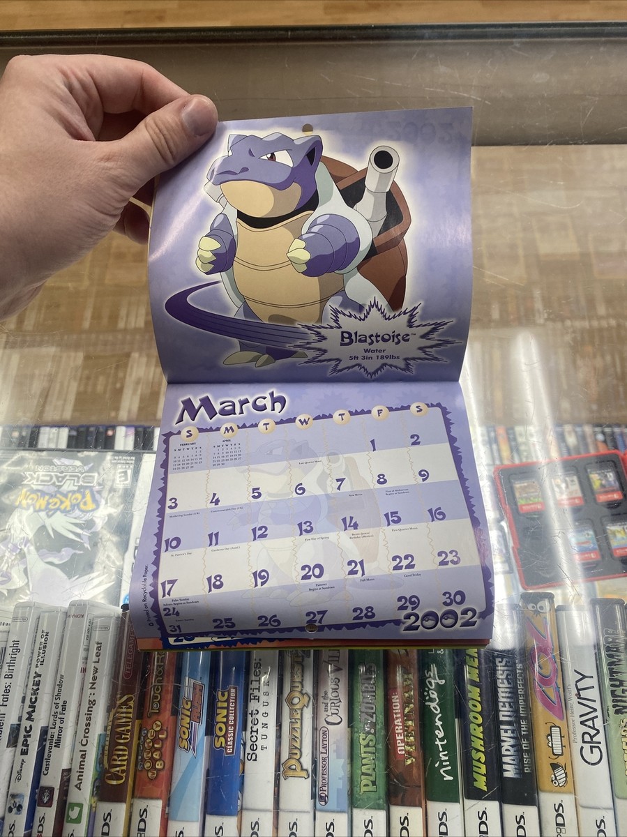 Pokémon Calendar 16 Month Mini Calendar 2002 Collectible | eBay