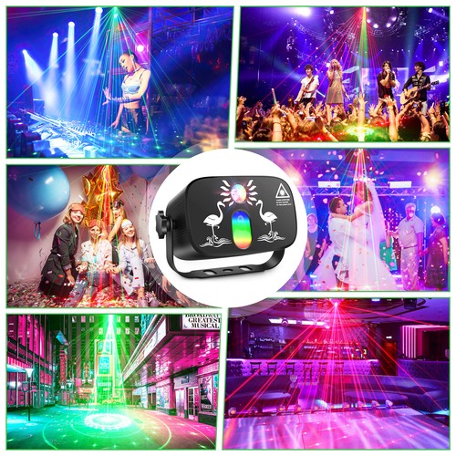 1024Pattern Projector Laser Light DMX RGB LED Strobe Stage Lighting DJ Disco KTV - Picture 3 of 7