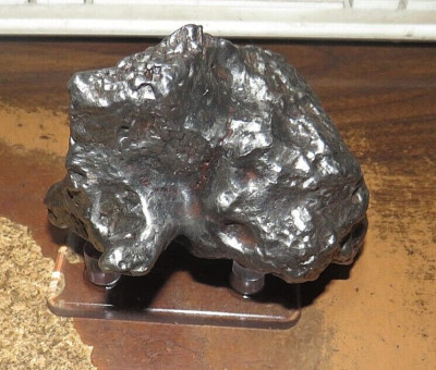 1242 GM.  CAMPO DEL CIELO METEORITE AAA  GRADE SCULPTURED 2.7 LB CLEANED