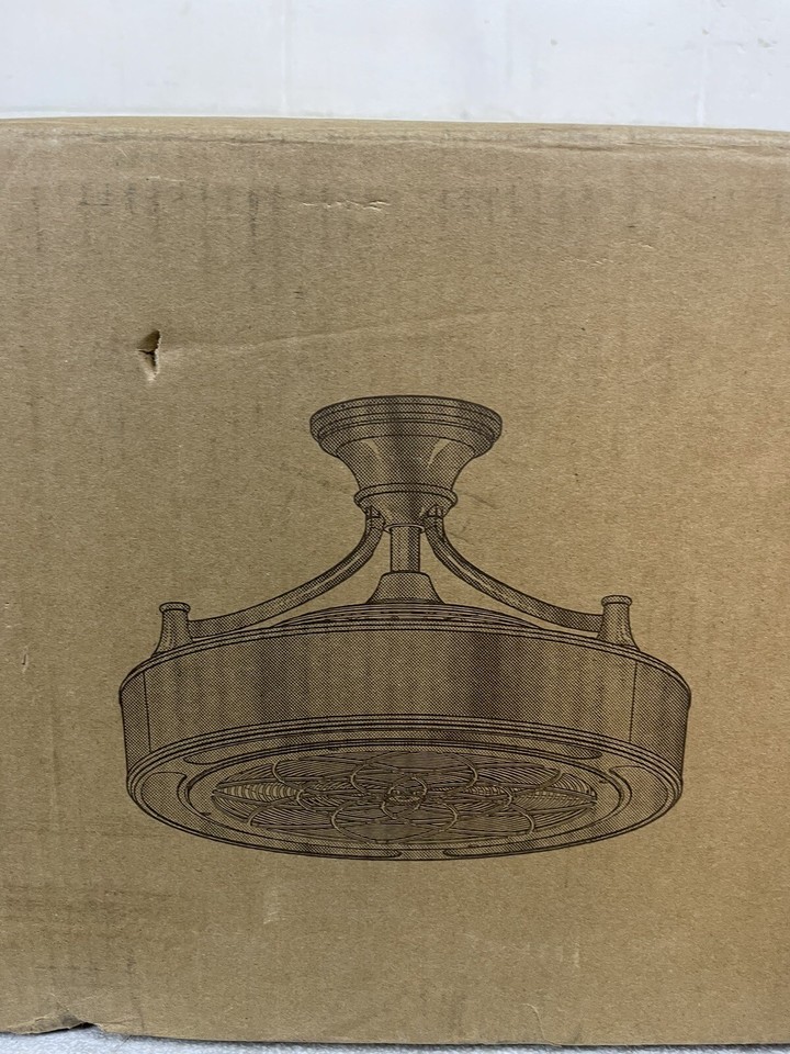 Home Decorators Windara 22 in. LED Indoor/Covered Outdoor Bronze