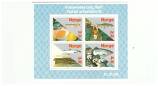 NORWAY SC.B70 SALMON INDUSTRY MNH S/S BKPG18