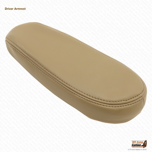 Fits 2000 Ford F250 F350 Lariat DRIVER Bottom - Top Armrest Leather Cover "TAN" - 第 7/12 張圖片