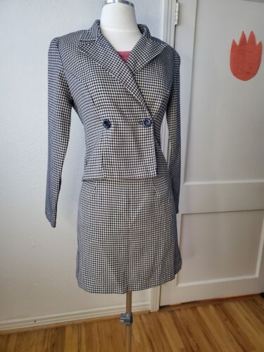 Vintage 1990's All That Jazz Suit, Clueless, Preppy, Retro, Mini Skirt Suit