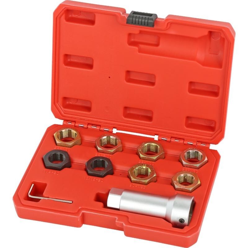 Neilsen CT6579 Axle Spindle Rethreading Thread Restore Repair Rethread 9pc Set
