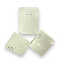 3 white Netgear XAV2101 V2 Powerline ethernet AV 200 & Nano