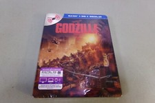 Godzilla BluRay DVD Digital HD Embossed Steal Book