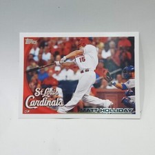 2010 Topps #STL9 Matt Holliday St. Louis Cardinals Team Set Baseball Card