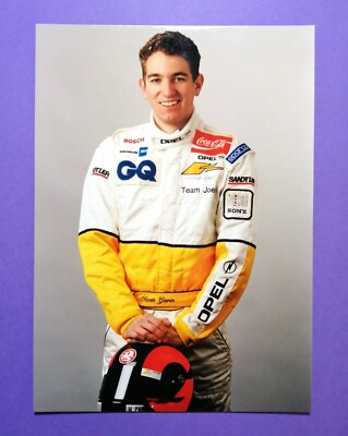 altes Presse Werksfoto, Oliver Gavin Joest Opel Calibra V6 ITC DTM 1996, 15x21cm