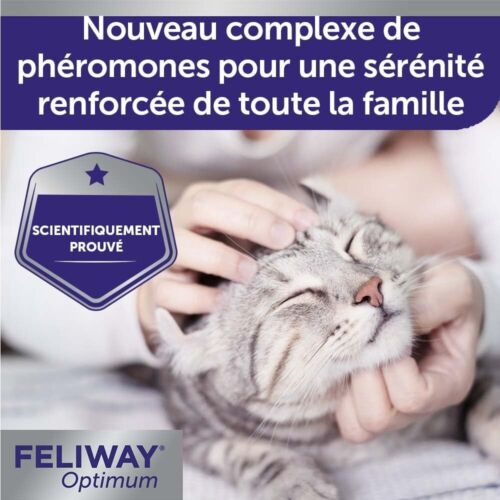 FELIWAY Optimum - Pack 3 recharges anti-stress pour Chat - Complexe de phéromone - Bild 5 von 6