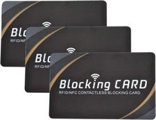 3 RFID Blocking Card|Nfc Contactless Cards Protection|Fuss-Free Protection