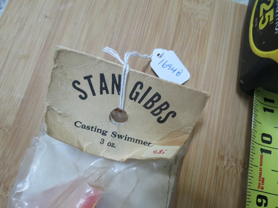 Stan Gibbs Casting Swimmer señuelo de pesca de agua salada (lote #16948) Foto 2 de 4