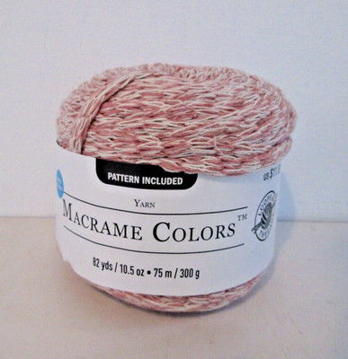 1 Cake Loops & Threads Macrame Colors Yarn #CE-01 Dried Rose Marl 10.5oz #7