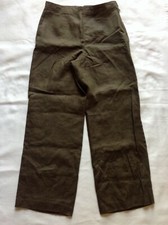 WOMENS TALBOTS 100 IRISH LINEN BROWN SIZE 10 LINED PANTS