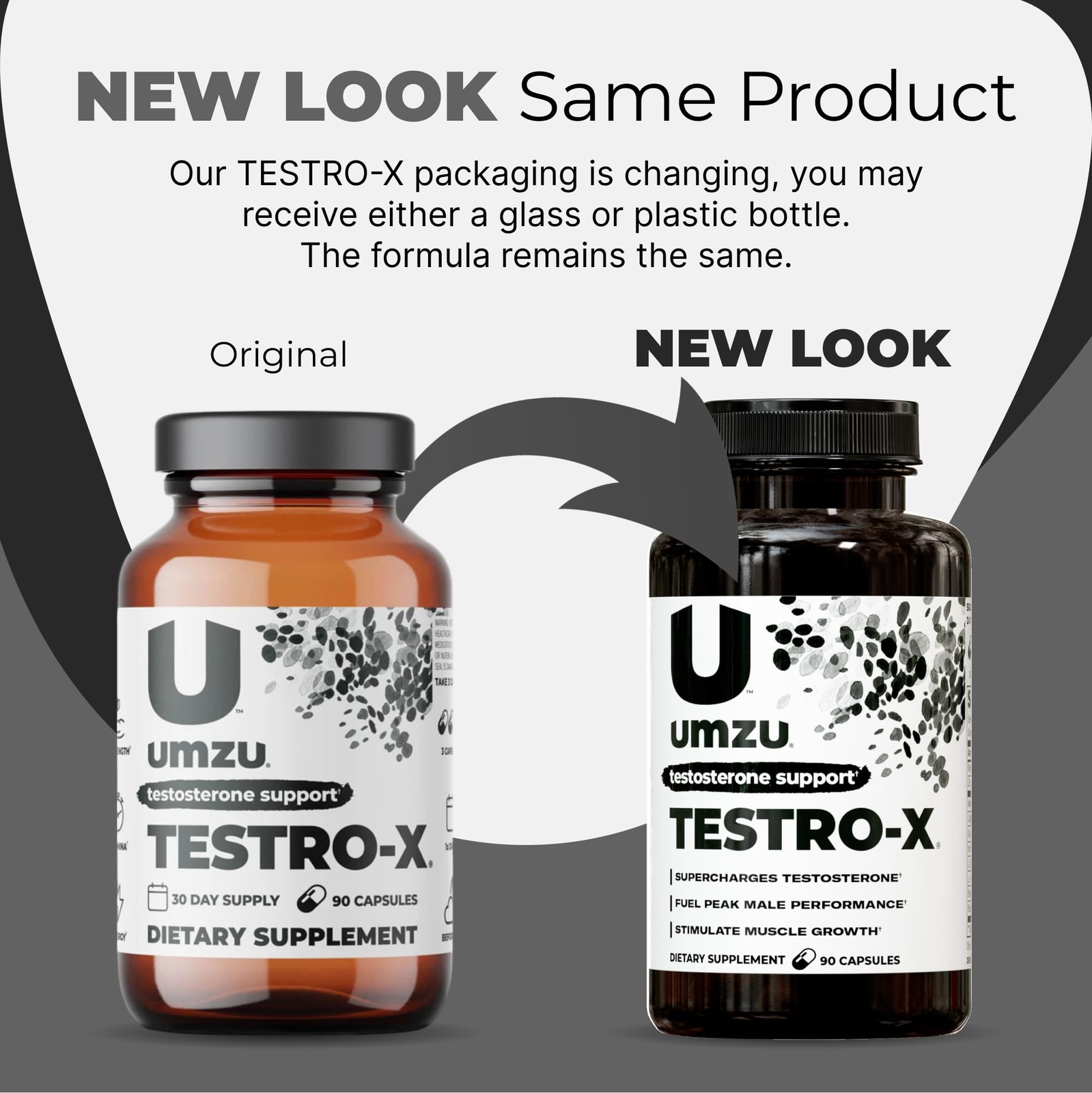 Testro X Supplement for Men Energy Focus Muscle Pumps Healthy T Levels 90 Caps