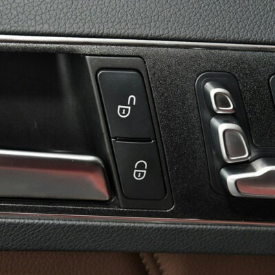 Mercedes Button Sticker Set - Door Lock/Unlock & Memory Seat Switch Cover For W204 C300, E-Class, More (2008-2014)