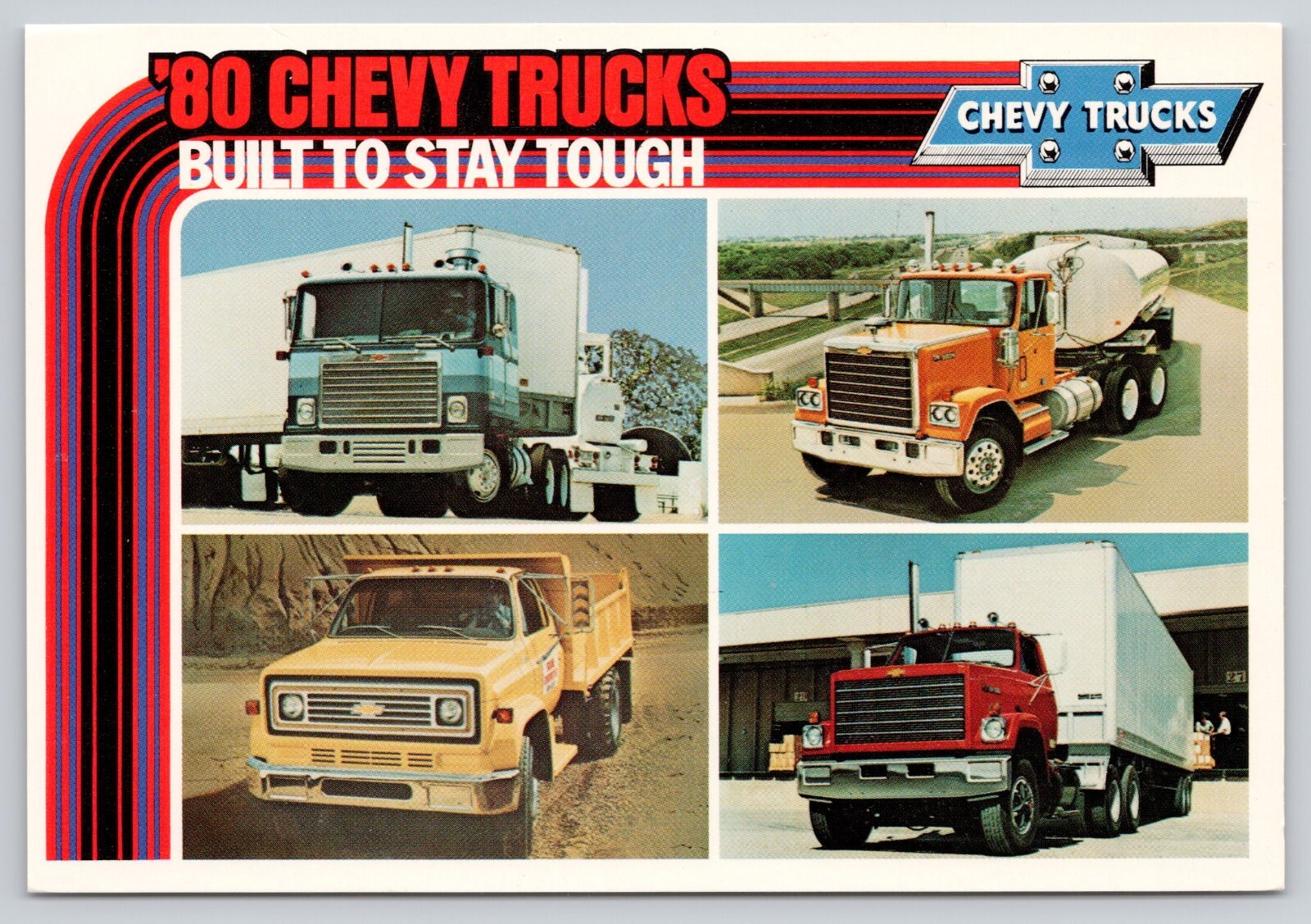 1980 Chevrolet Semi Trucks Built Tough Promo Postcard HLS-image