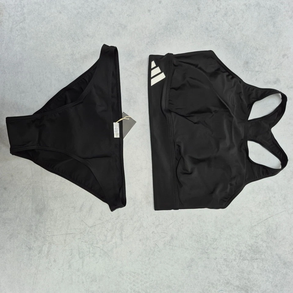 Adidas Bikini Triangel Bademode Damen Gr. 46 bis 48 schwarz Logo (4 257) NEU