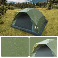 Outdoor 1-2 Person 3 Season Camping Dome Tent with Rainfly & Porch Family Tent