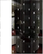 String Curtains Black Beads Curtains Doorway Tassel Curtain Thread Fringe Crysta