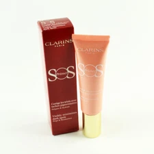Clarins SOS Face Primer #03 Coral: Visibly Minimizes Dark Spots - 30mL / 1 Oz.