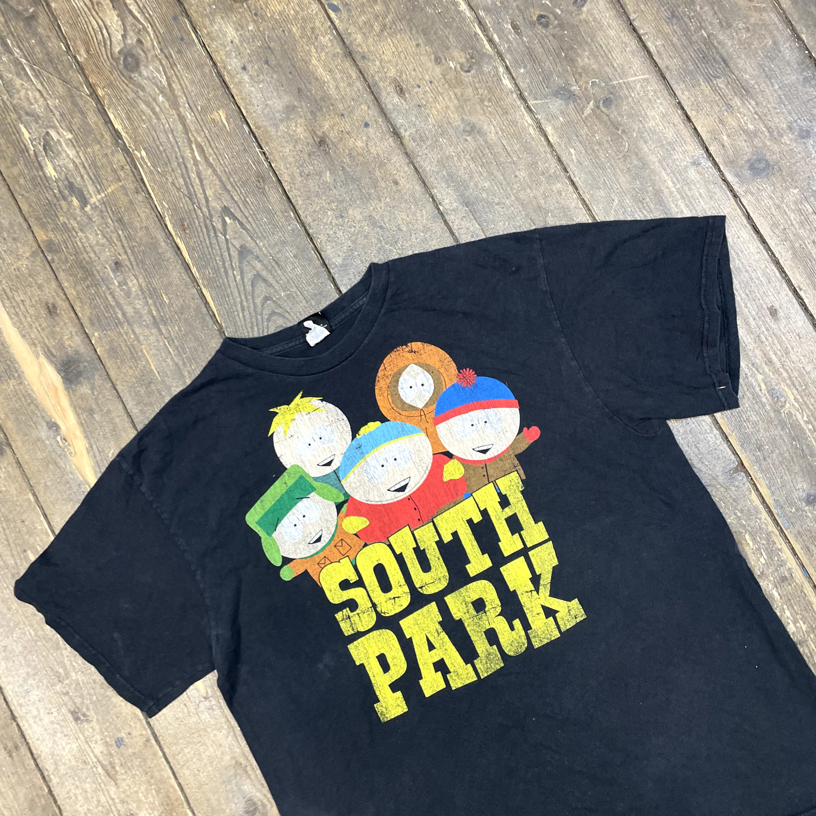 South Park T-Shirt Mens Vintage Y2K Graphic Print Short Sleeve USA Tee Black, XL image 3