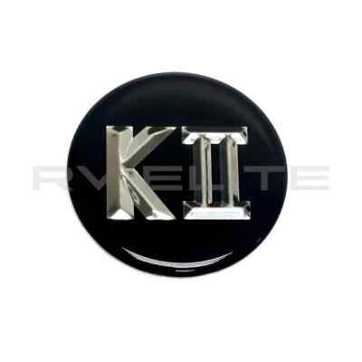 4 decals stickers Kaper ll  K2 hubcaps wheels wheel simulators  SET OF 4--2 INCH
