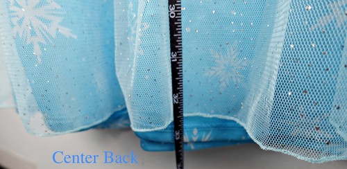 Disney Frozen Elsa Dress Girls Tulle Princess Dress Snowflakes Sparkle Ice Gift - Picture 9 of 14