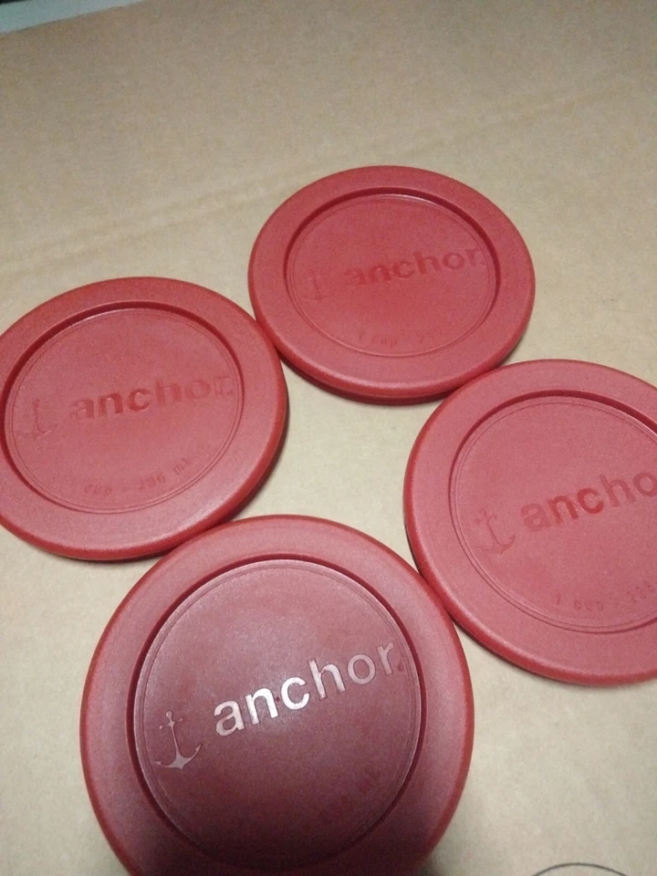 Anchor Hocking 4 Pack 1 Cup Food Storage Lids Red - Image 3 of 4