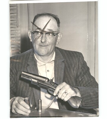 KIDNAPPER Charles McArthur Sawed Off SHOTGUN Vintage 1959 Press Photo