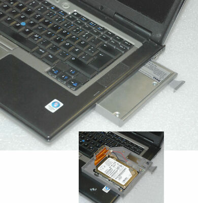 2. HDD CADDY MIT 80GB HDD DELL LATITUDE D500 D510 D600 D610 D620 D800 D810 D830