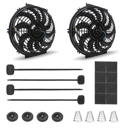 Fan Mounting Kit, 2-Pack Electric Radiator Fan Mounting Kit Compatible for Elec - Afbeelding 5 van 8