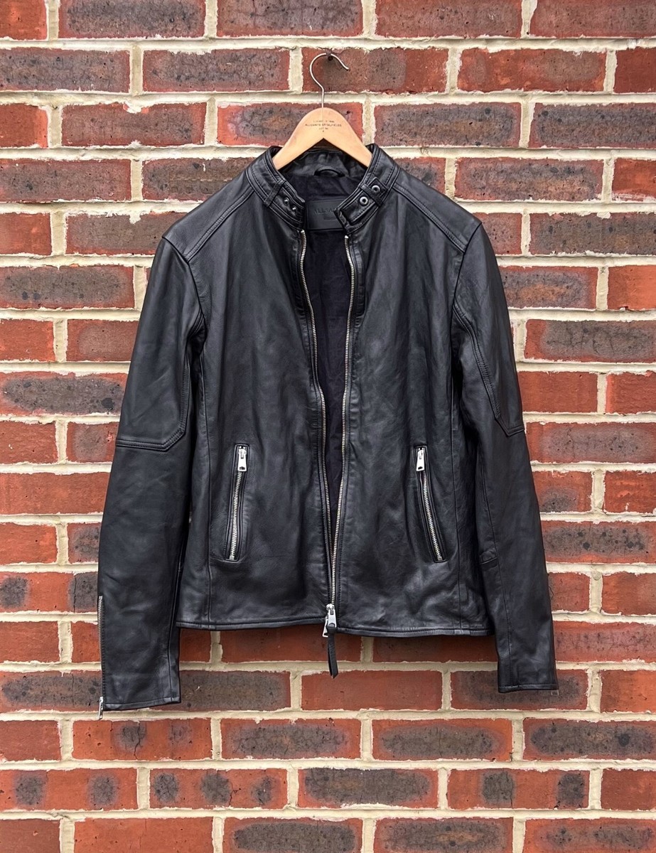 All Saints Mens CORA Leather Bomber Jacket MEDIUM Motocycle All Saints Mens CORA Leather Bomber Jacket MEDIUM Motocycle