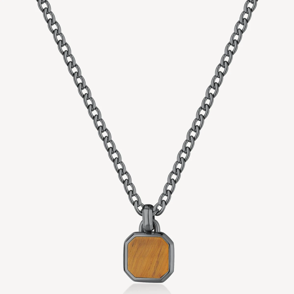 Collana con ciondolo a forma di palla da baseball in acciaio