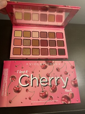 Violet Voss I Love U Cherry Much 18 Color Eyeshadow Palette 23.4 g .83 oz NIB