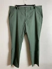 Old Navy Nylon Chino Pants Men 44x34 (33) Ultimate Slim Built-In-Flex Moss Green