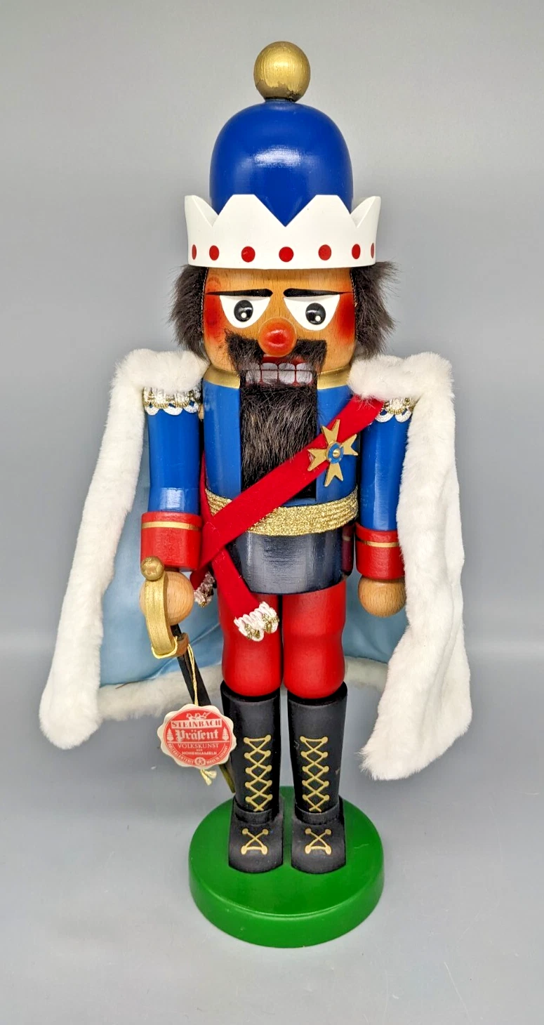 SIGNED - Vintage Steinbach King Ludwig II - Collectible German Nutcracker - S676