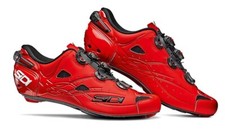 New Sidi Shot Cycling Shoes, Matt Red, EU41-43