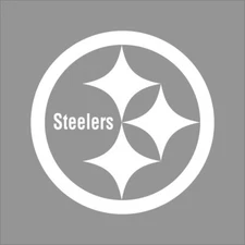 Pittsburgh Steelers NFL Team Logo 1 Color Vinyl Decal Sticker Window Wall