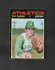 Scarce 1971 OPC Jim Catfish Hunter #45 ~~  Hall of Fame ~~ Tough O-Pee-Chee