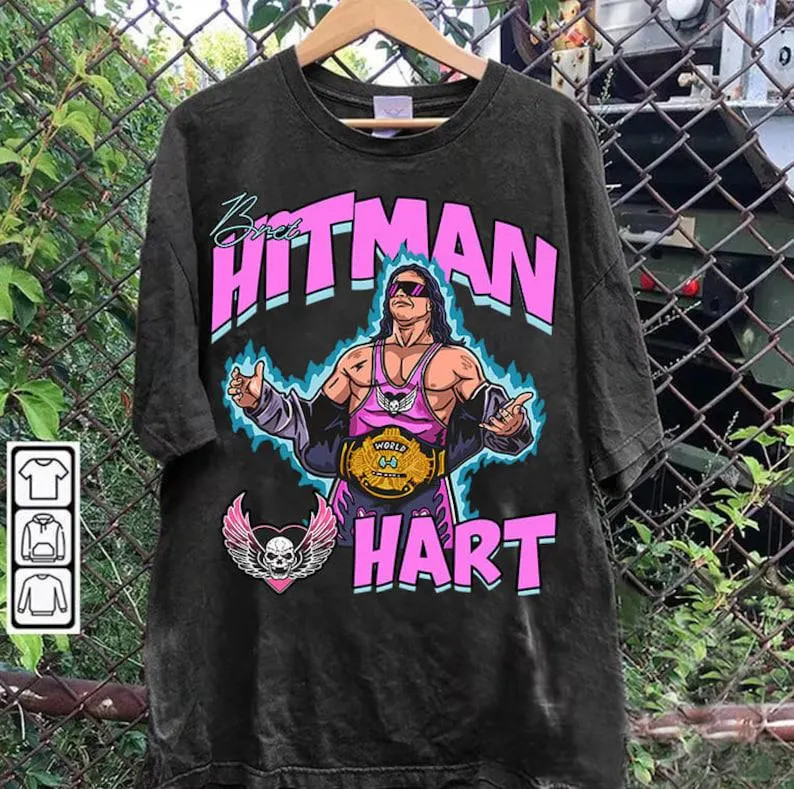 Collection Bret Hitman Hart Gift For Fan Full Size S to 5XL T-shirt S5886