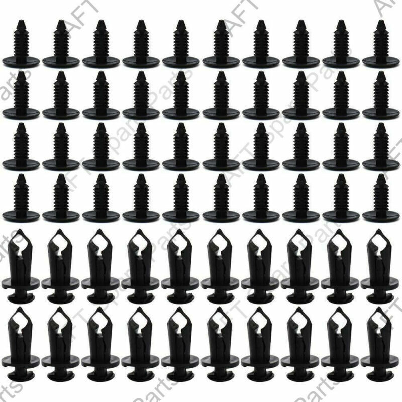 6Size 190x Bumper Clips Auto Car Hole Plastic Rivets Fastener Fender