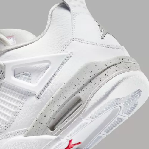 Nike Air Jordan 4 Retro Mid White Oreo Jordan 4 Oreo GS DJ4699-100 - Foto 6 di 8