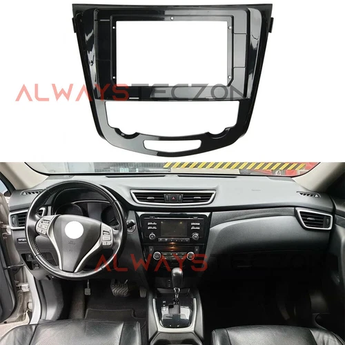 10.1inch Car Stereo Radio Fascia Dash Frame Trim 2DIN For Nissan X-Trail 2015-19 - Bild 2 von 6